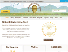 Tablet Screenshot of naturalbeekeepingtrust.org